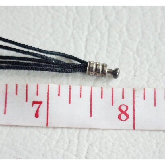 Pandora 925 Textile Multi String Bracelet  Pink Pave CZ Heart / 2 Heart Clips - Picture 12 of 14